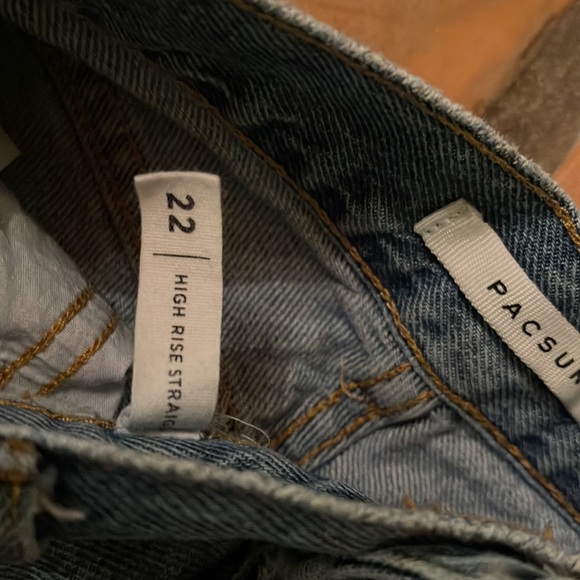 Pacsun High Rise Straight Jeans - Picture 3 of 8